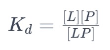 Equation dissociation constant